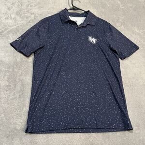 UNF Ospreys Polo Shirt Mens Small Blue Under Armour Golf Tee Ball Print